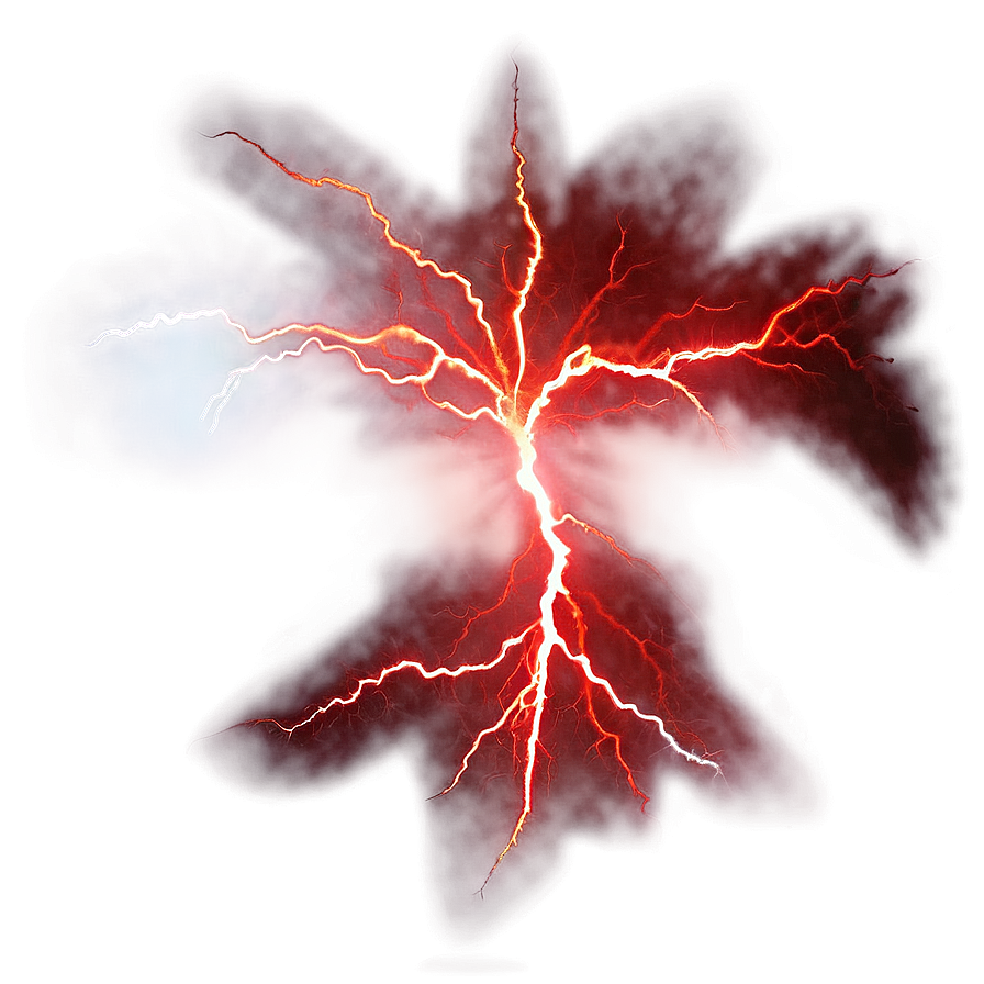 Red Lightning Flare Png Ouc55 PNG image