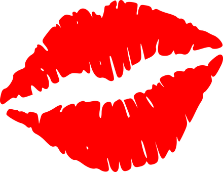 Red Lips Graphic Art PNG image