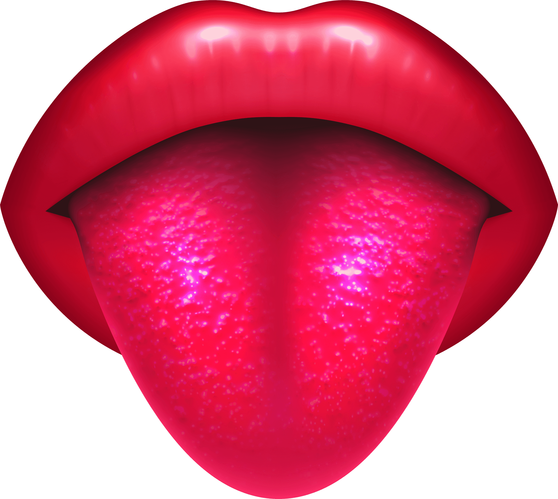 Red Lips Sticking Out Tongue PNG image