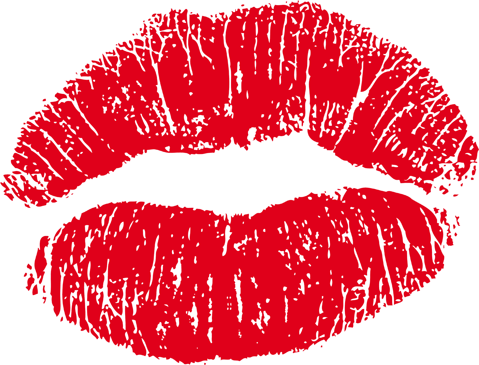 Red Lipstick Kiss Mark PNG image