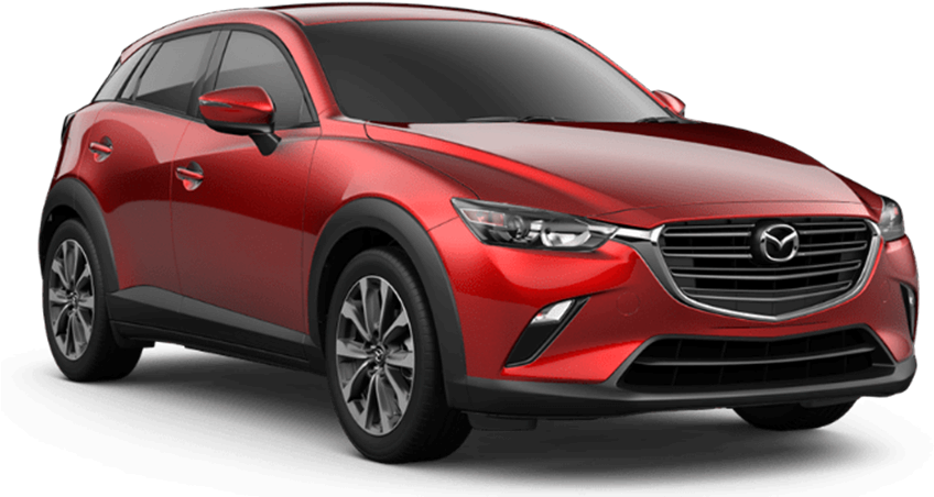 Red Mazda C X3 Crossover S U V PNG image