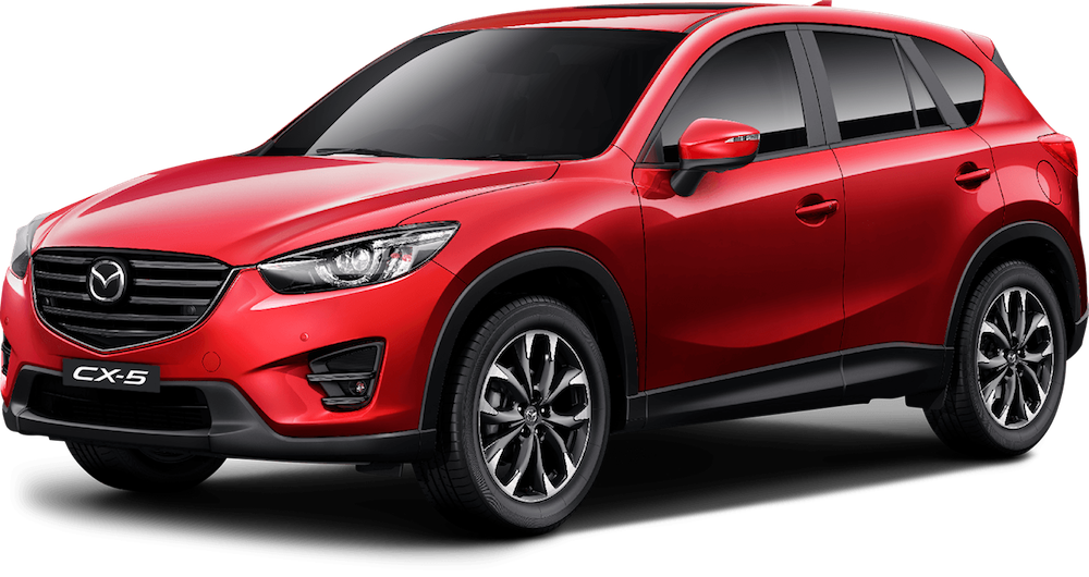 Red Mazda C X5 S U V PNG image