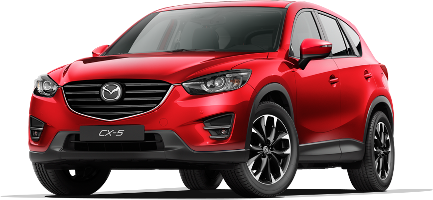 Red Mazda C X5 S U V Profile PNG image