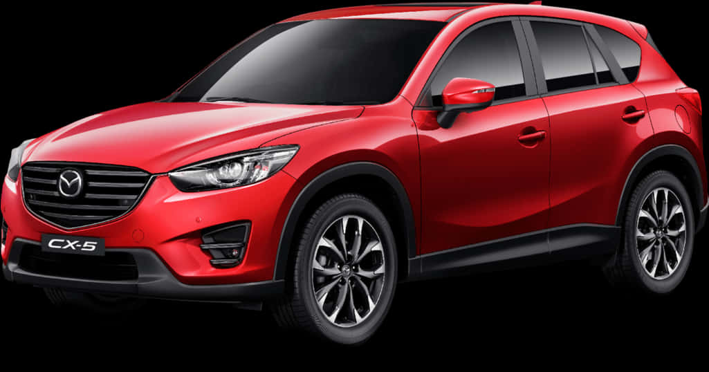 Red Mazda C X5 S U V Profile PNG image