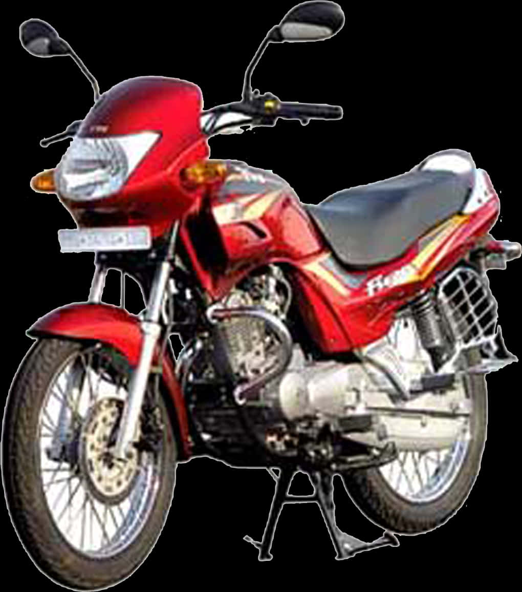 Red Motorcycle Isolated PNG image