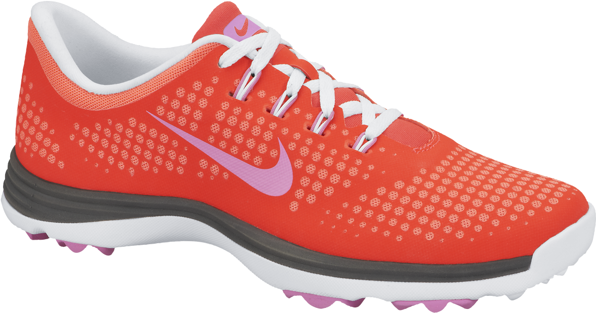 Red Nike Golf Shoe PNG image