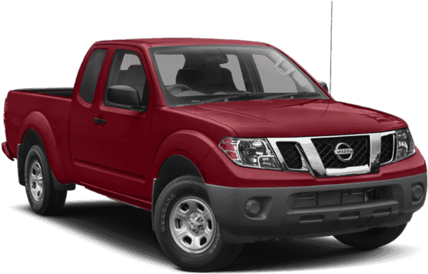 Red Nissan Frontier Pickup Truck PNG image