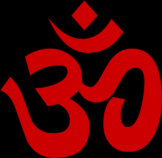 Red Om Symbol PNG image