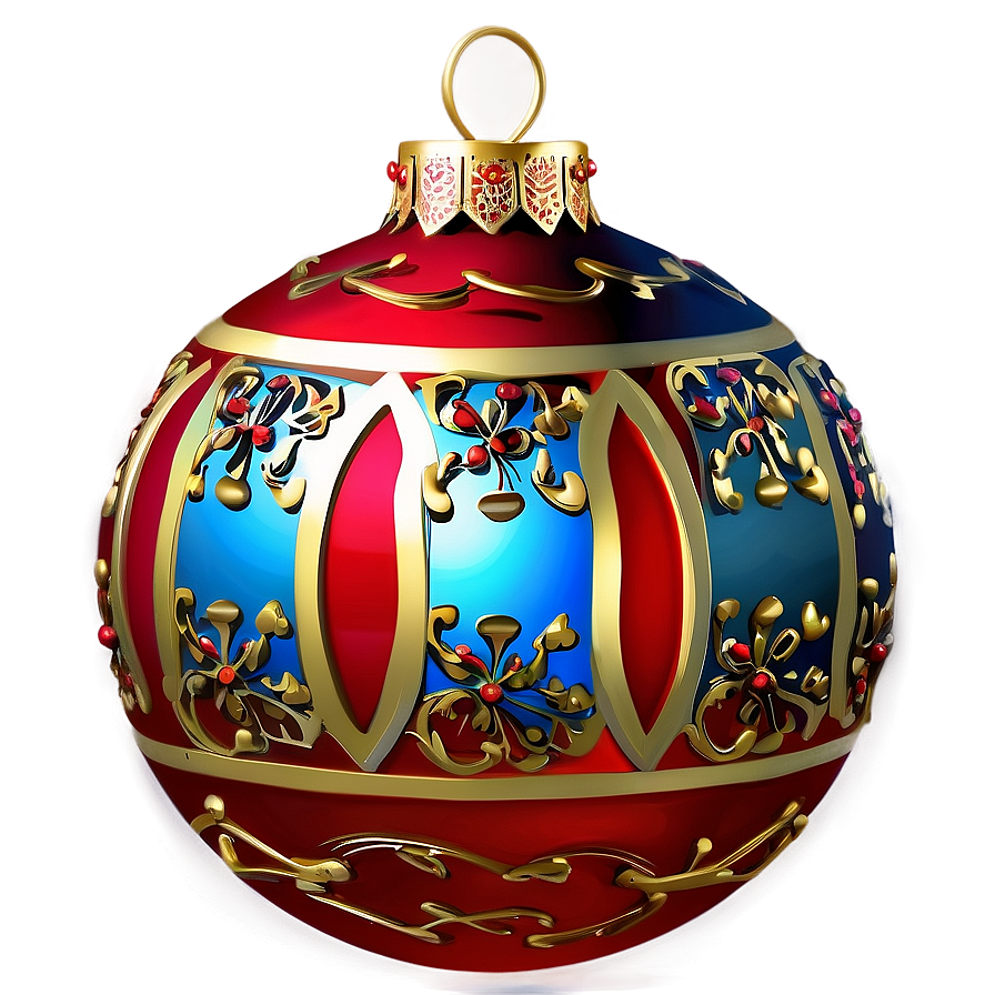 Red Ornament Clipart Png 06212024 PNG image