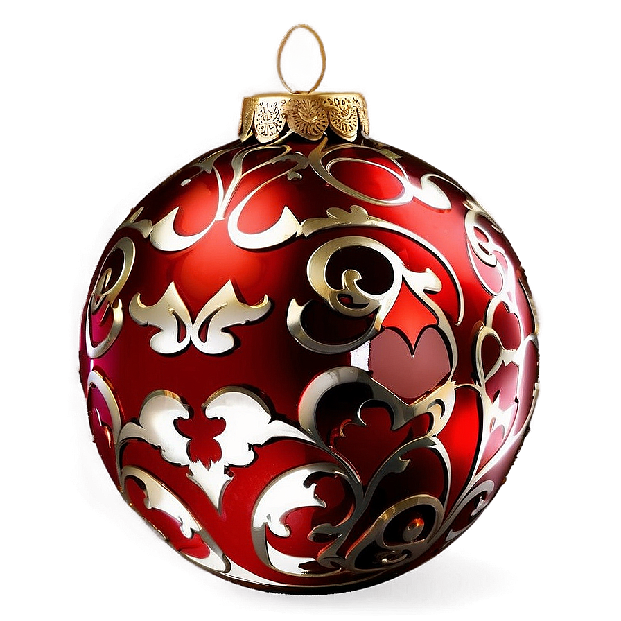 Red Ornament Collection Png 06212024 PNG image