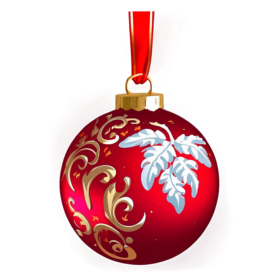 Red Ornament Png 64 PNG image