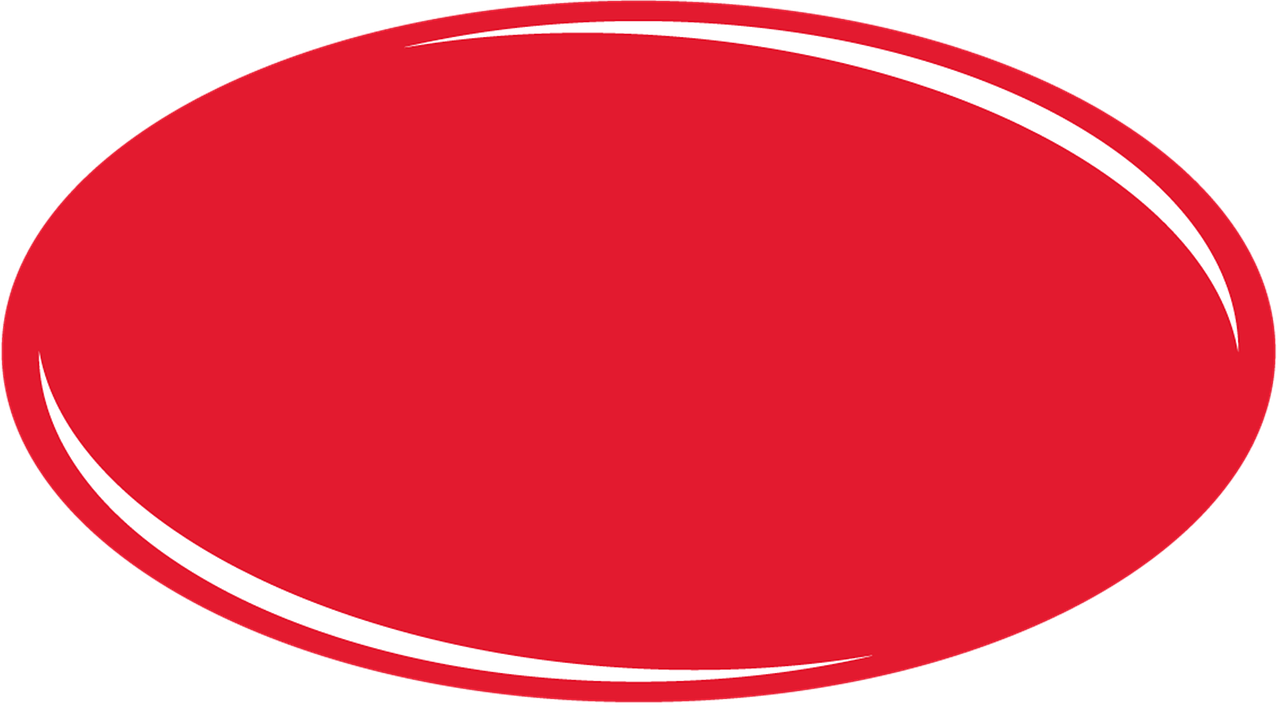 Red Oval Graphicon Dark Background PNG image