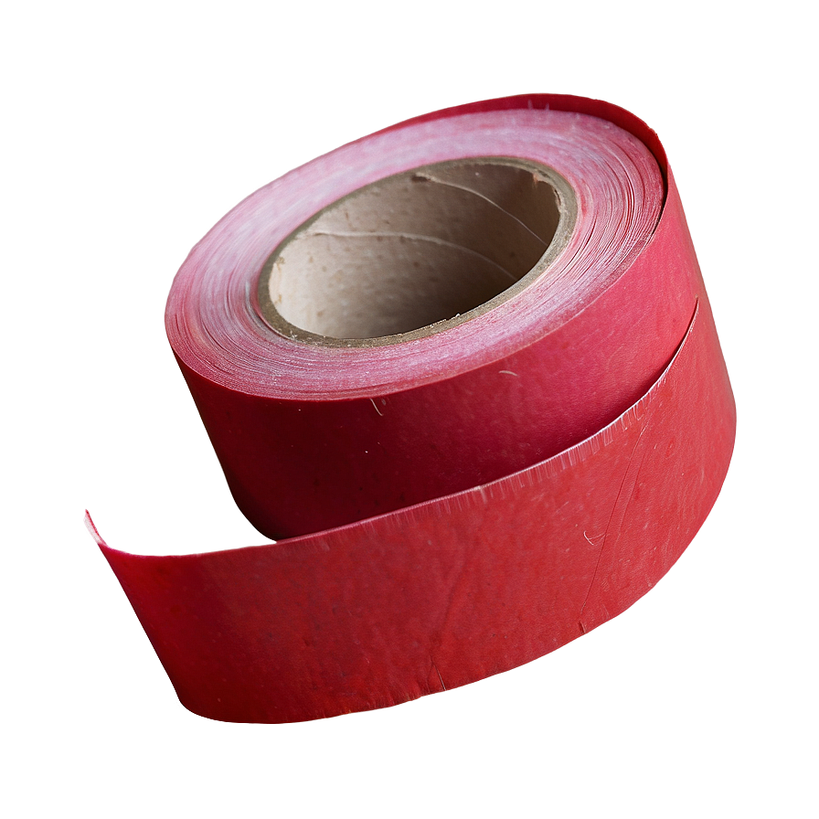 Red Paper Tape Png 06132024 PNG image