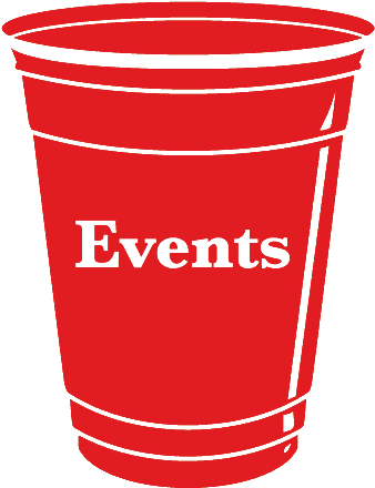 Red Party Cup Events Graphic PNG image