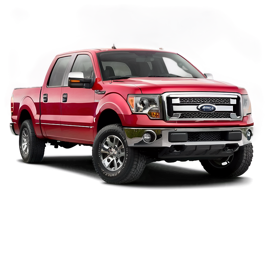 Red Pickup Truck Png Bow PNG image