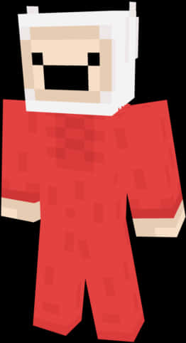 Red_ Pixel_ Character_ Minecraft_ Skin PNG image