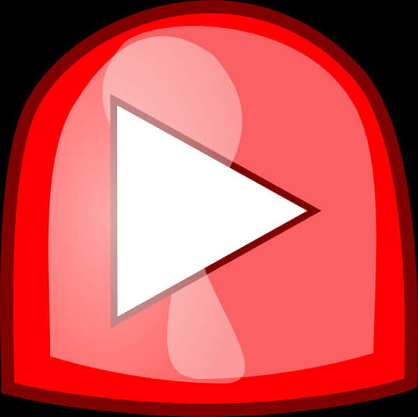 Red Play Button Graphic PNG image