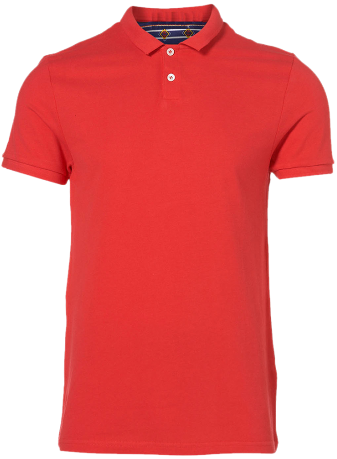 Red Polo Shirt Embroidered Logo PNG image