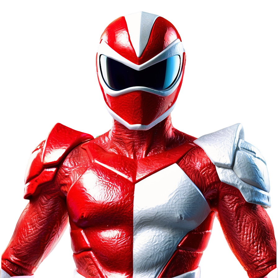 Red Power Ranger Courageous Stance Png 56 PNG image