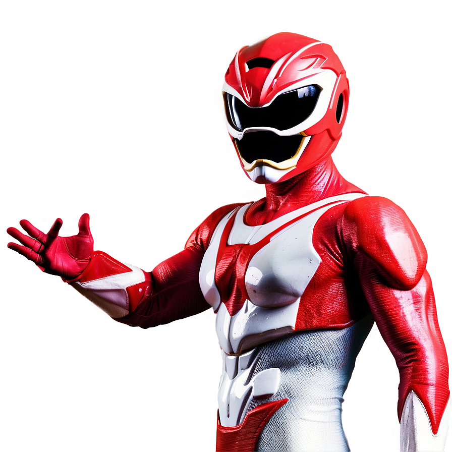 Red Power Ranger Morphing Png 06292024 PNG image