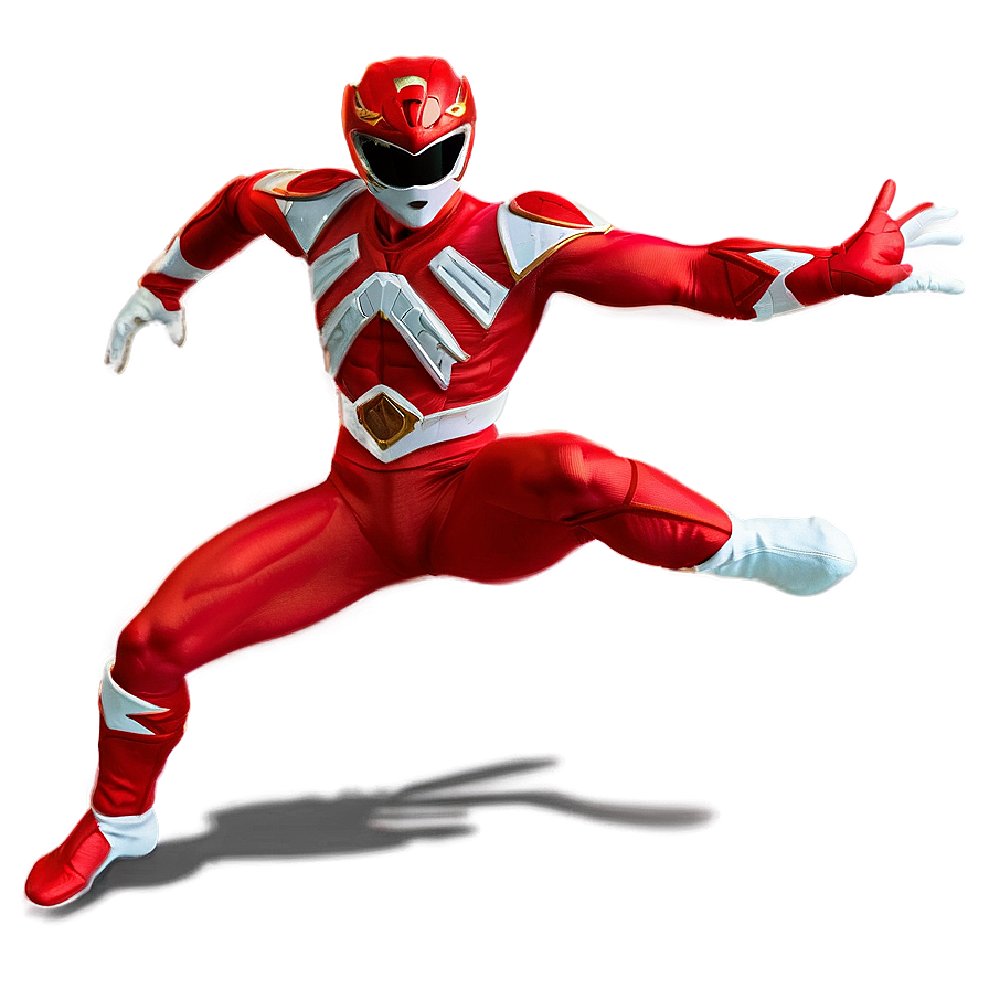 Red Power Ranger Morphing Png Iqs23 PNG image