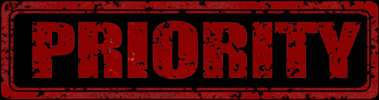 Red Priority Stamp PNG image