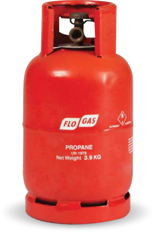 Red Propane Gas Cylinder PNG image