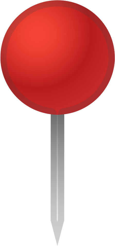 Red Pushpin Graphic PNG image