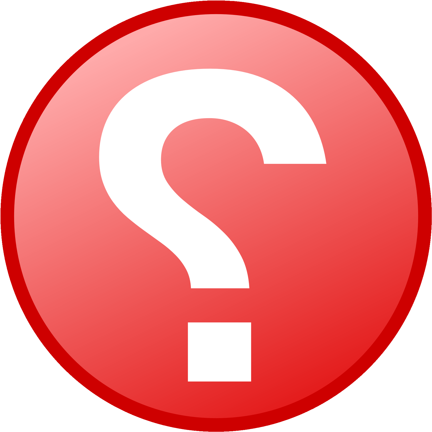 Red Question Mark Icon PNG image