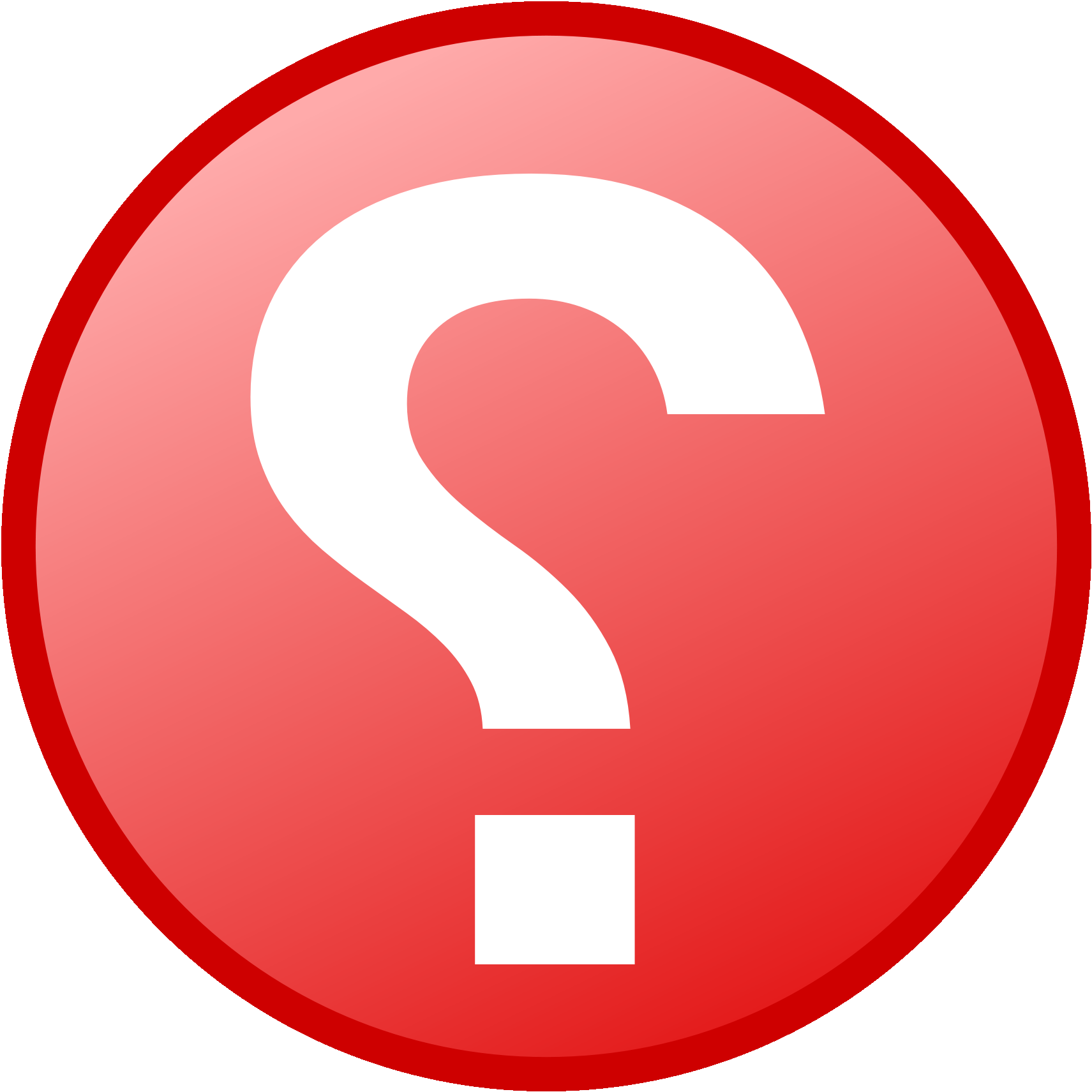 Red Question Mark Icon | PNGpix.com