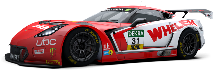 Red Racing Car Number31 Side View PNG image