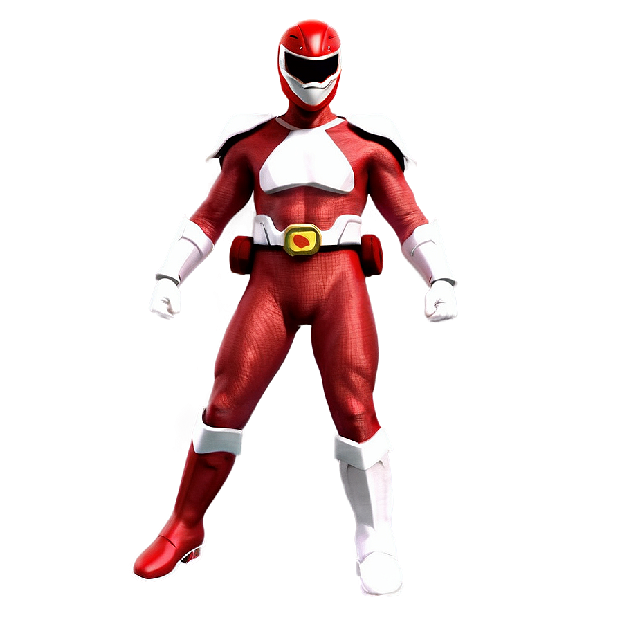 Red Ranger In Full Gear Png 06292024 PNG image