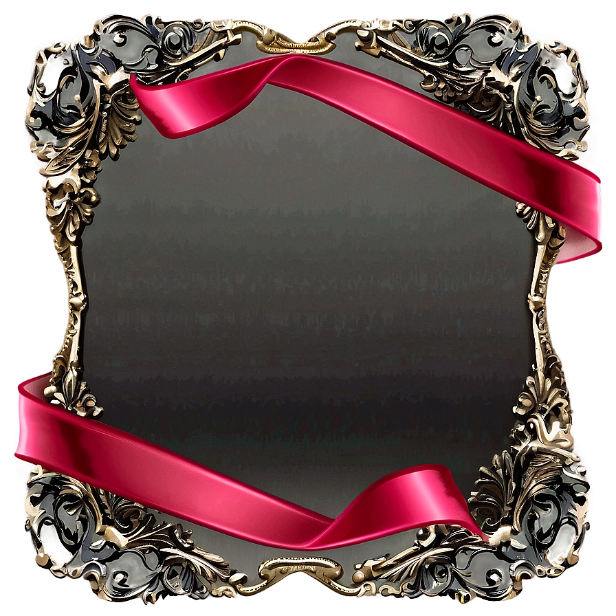Red Ribbon Frame Png Nfb PNG image