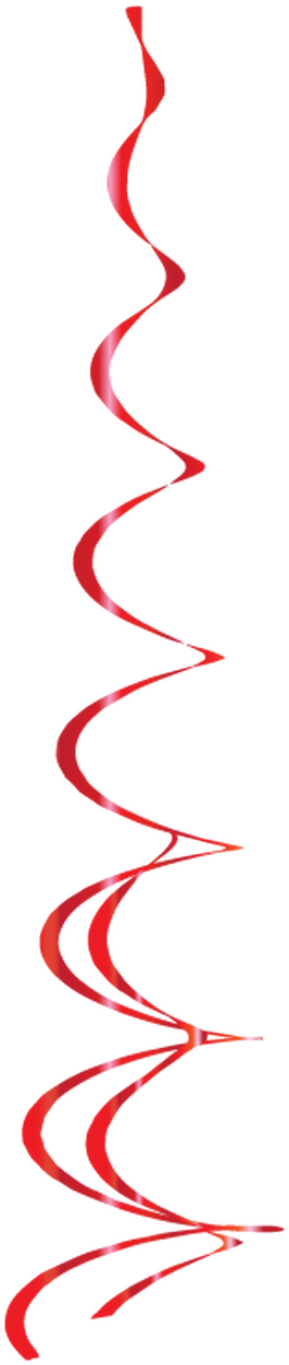 Red Ribbon Spiral Curve PNG image