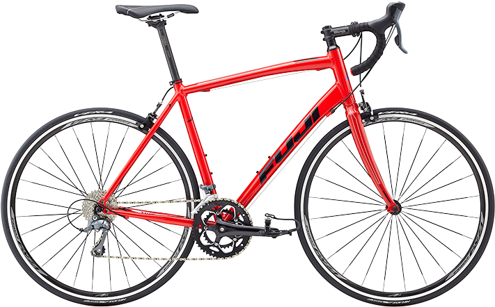 Red Road Bike Isolated PNG image