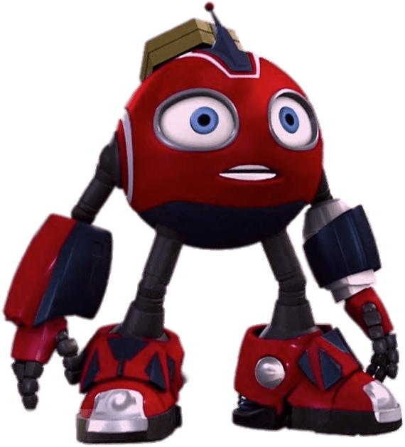 Red Robot Cartoon Character PNG image