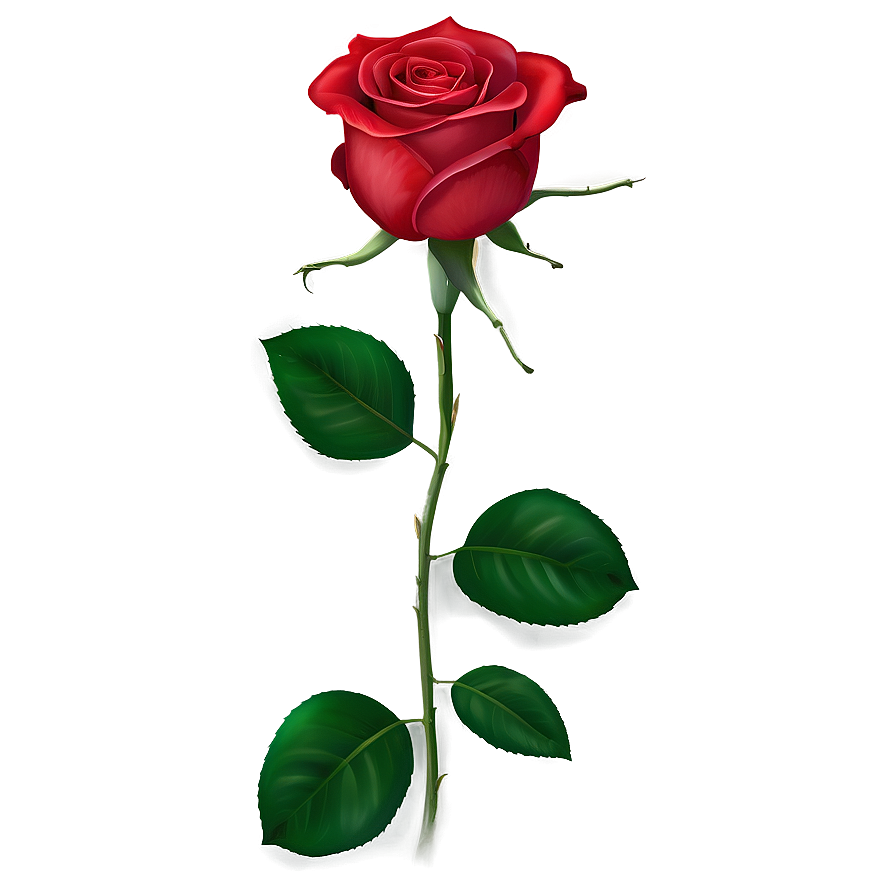 Red Rose Blossom Png 05242024 PNG image