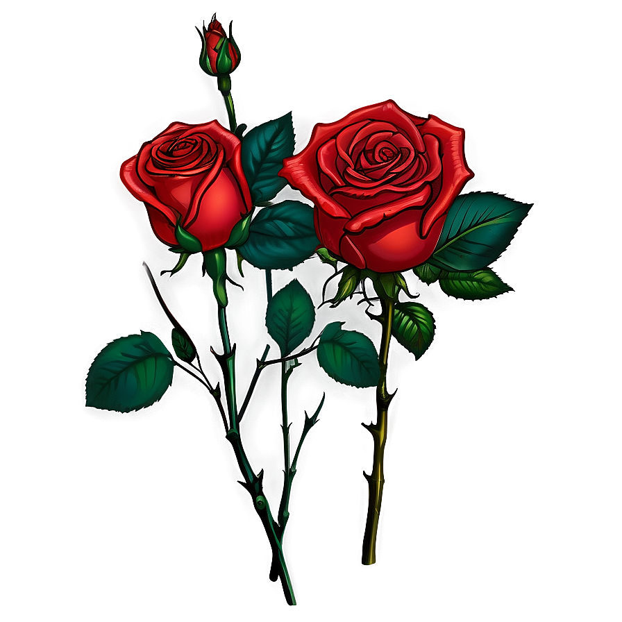 Red Rose Garden Png Fsr PNG image