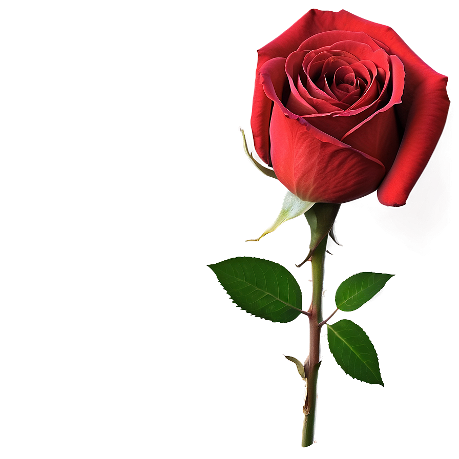 Red Rose On Black Png 80 PNG image