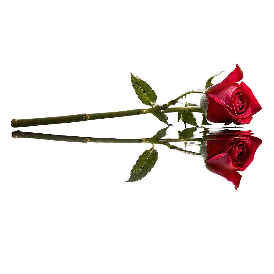 Red Rose Reflection Png 78 PNG image