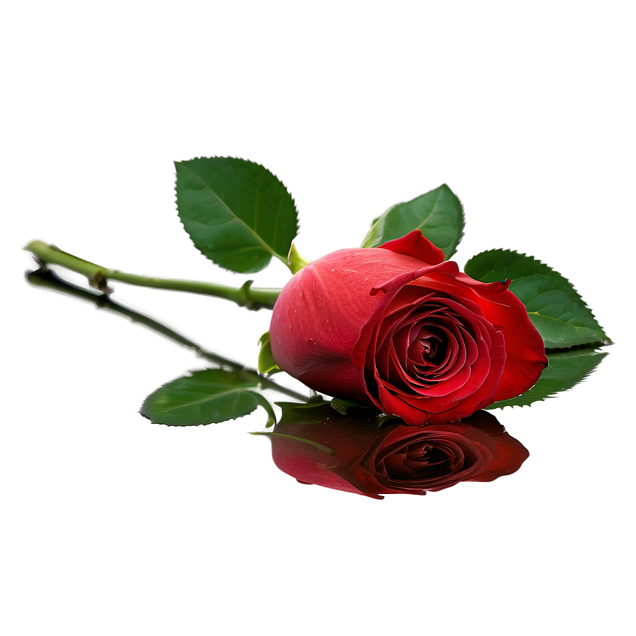 Red Rose Reflection Png 92 PNG image