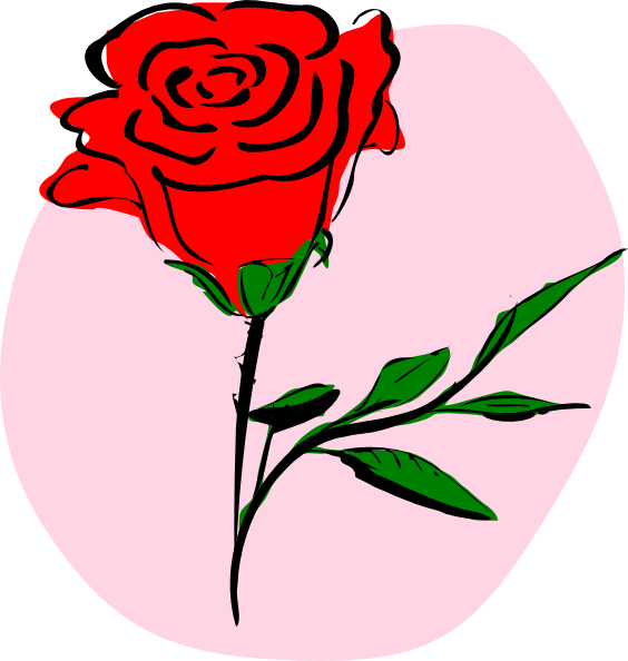 Red Rose Sketch Art.png PNG image