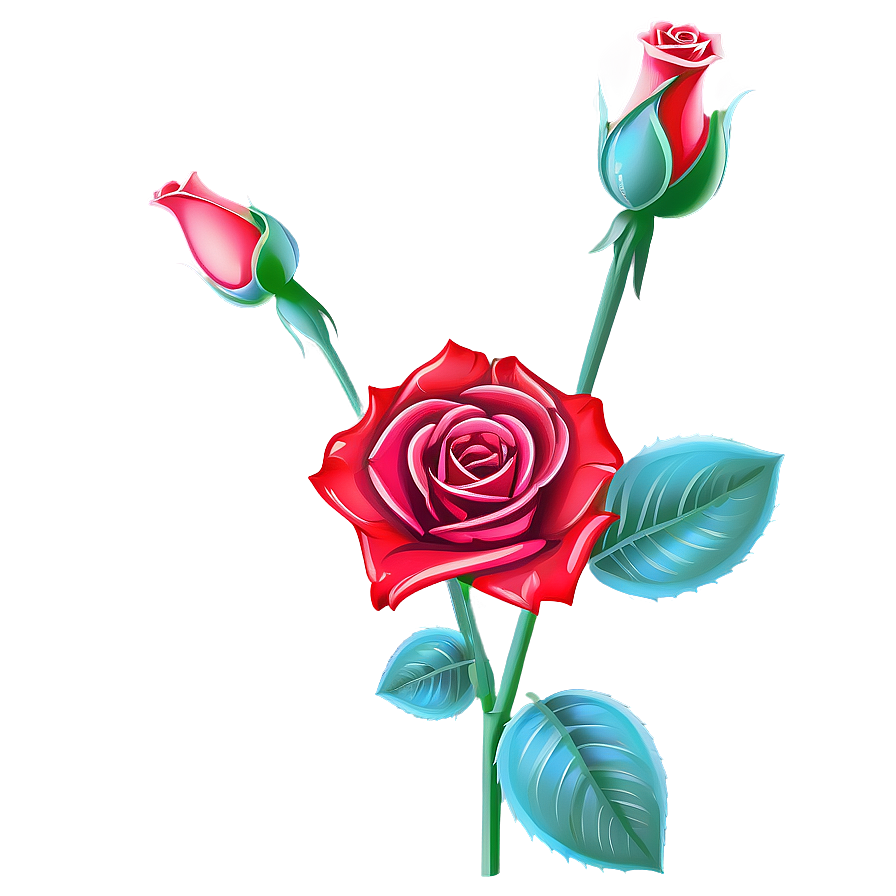 Red Rose Stem Png 05242024 PNG image