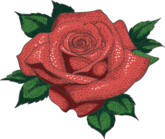 Red Rose Tattoo Design PNG image