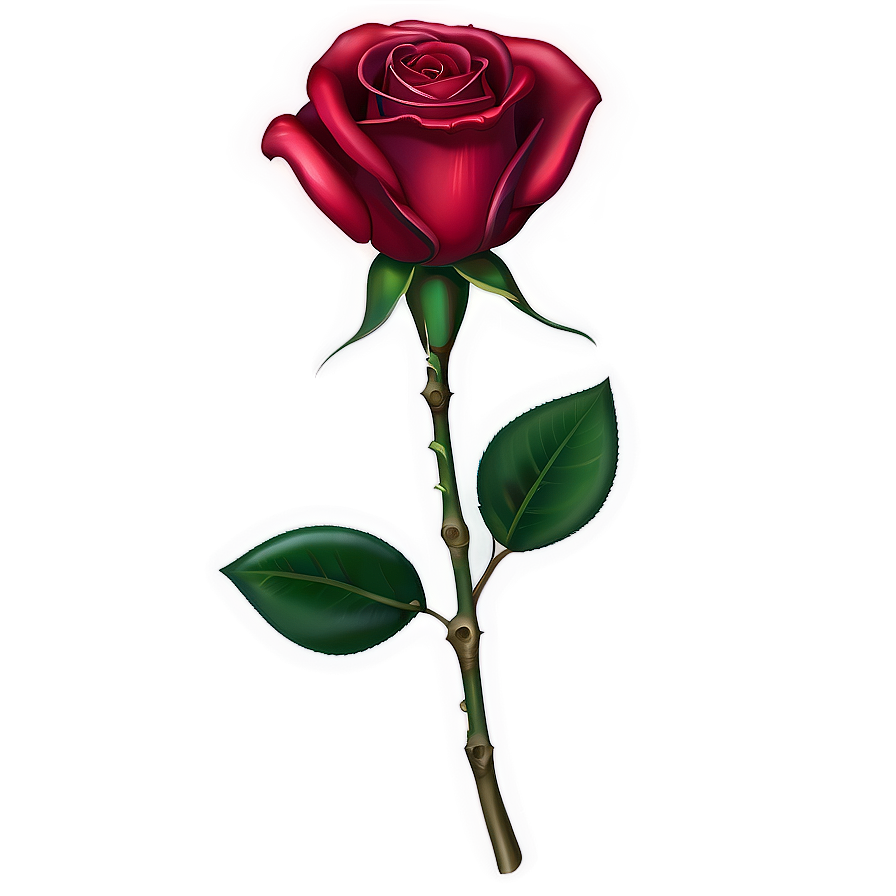 Red Rose With Dewdrops Png Myk PNG image