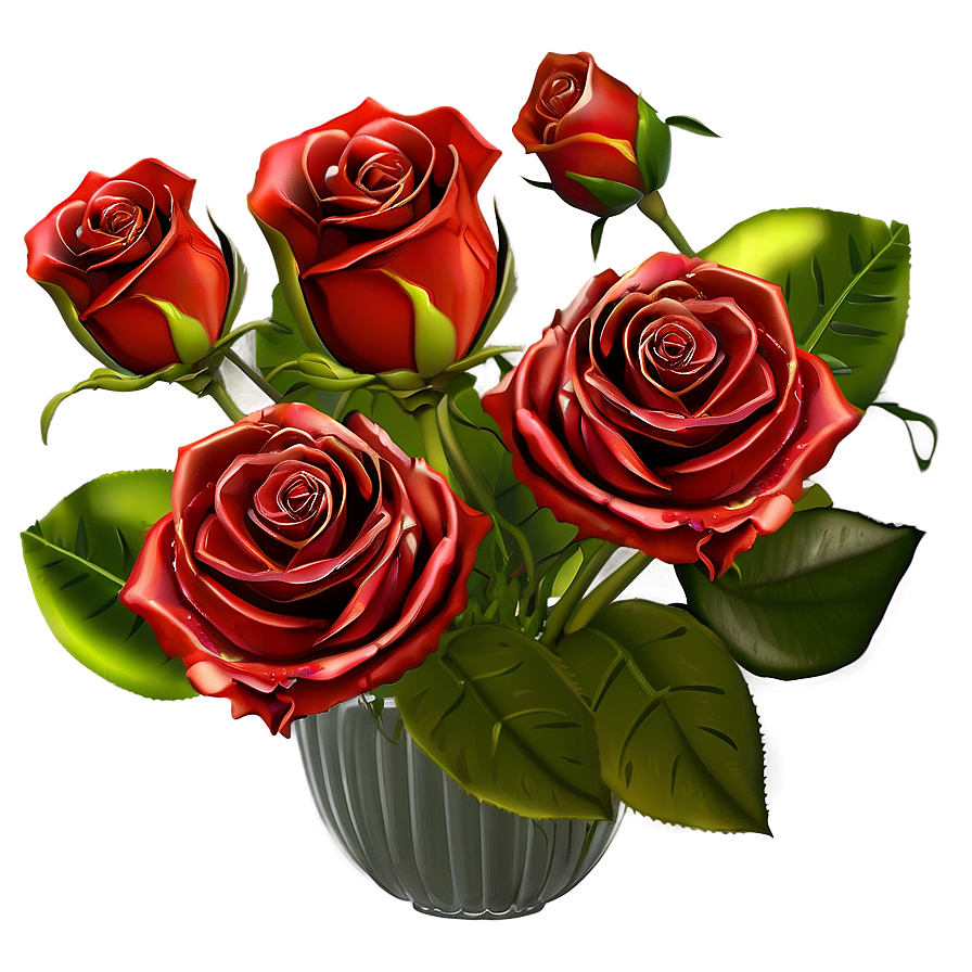 Red Roses Arrangement Png 06212024 PNG image