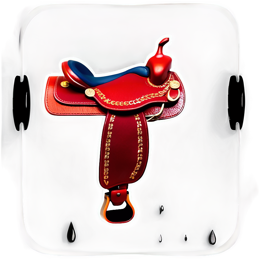 Red Saddle Png 06292024 PNG image