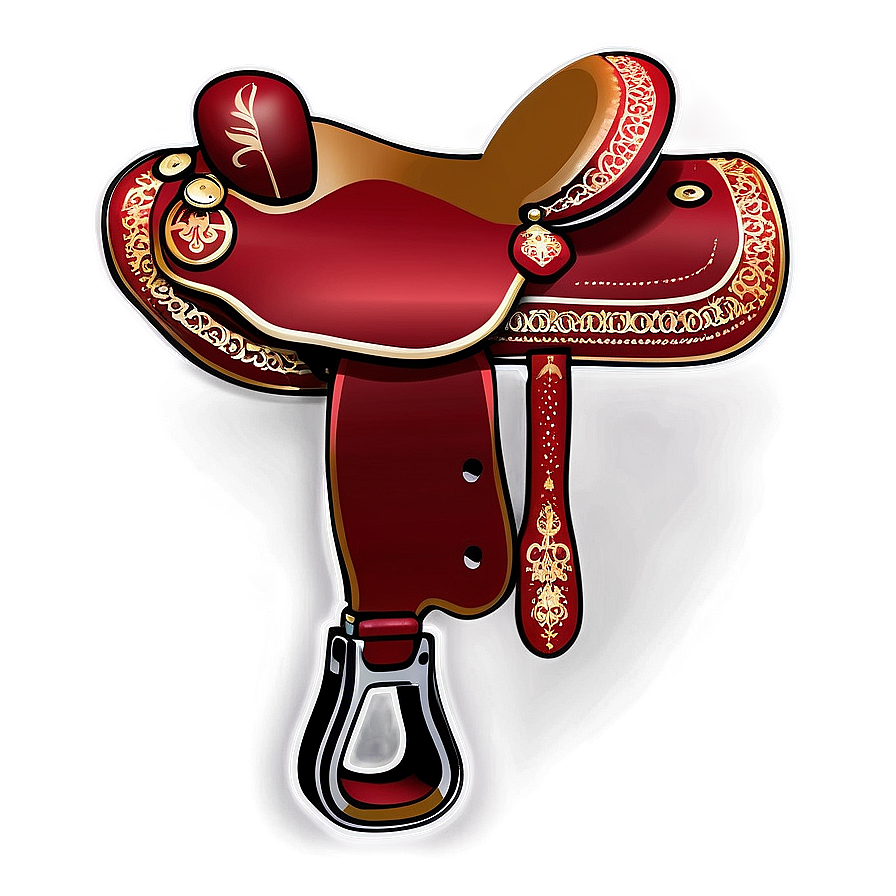 Red Saddle Png 06292024 PNG image