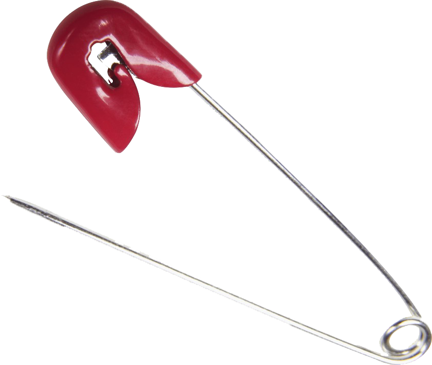 Red Safety Pin PNG image