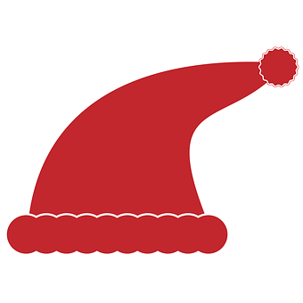 Red Santa Hat Graphic PNG image